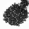 Picture of Vlasy 200Pcs 4mm Silicone Lined Micro Ring Beads for Hair Extensions 5Colors Apply (200Pcs Dark Brown)