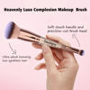 Picture of Daubigny Makeup Brushes Dual-ended Foundation Brush Concealer Brush Perfect for Any Look Premium Luxe Hair Rounded Taperd Flawless Brush Ideal for Liquid, Cream, Powder,Blending, Buffing,Concealer