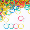Picture of HOYOLS 1/2 Inch Small Rubber Bands for Hair Ties Assorted Rainbow Elastics Mini Reusable Rubberband for Braiding Colorful for Baby Girl Infants Toddler Supplies 1000pcs (S) Latex-Free
