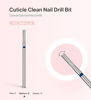 Picture of MelodySusie 2mm Barrel Shape Cuticle Clean Nail Drill Bit 3/32'', Professional Safety Carbide Diamond Under Nail Cleaner for Cuticle Dead Skin Nail Prepare, Beginners Bits, Series Bit-S, Medium