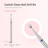 Picture of MelodySusie 1.8mm Ball Shape Cuticle Clean Nail Drill Bit 3/32'', Professional Safety Carbide Diamond Under Nail Cleaner for Cuticle Dead Skin Nail Prepare, Beginners Bits, Series Bit-S, Medium