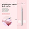 Picture of MelodySusie 1.8mm Ball Shape Cuticle Clean Nail Drill Bit 3/32'', Professional Safety Carbide Diamond Under Nail Cleaner for Cuticle Dead Skin Nail Prepare, Beginners Bits, Series Bit-S, Medium