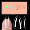 Picture of AILLSA Short Almond Nail Tips 504PCS Clear Full Cover Nail Tips Soft Gel Fake Nails Tips Preshaped Press on False Gelly Tips for Nail Extension DIY Home Salon Gift, 10 Sizes