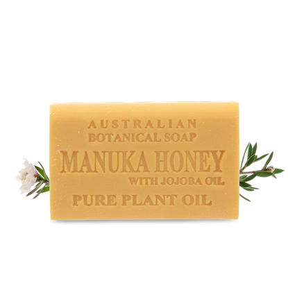 Picture of Australian Botanical Soap Manuka Honey with Jojoba Oil 6.6 oz Luxury Soap Bars Enriched with Shea Butter, Pack of 1