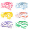 Picture of Casoty 6 Pcs Hairband, Soft Coral Fleece Spa Headbands, Bow Headband for Washing Face, Skincare Headbands for Face Washing Shower Skin Care Yoga, Women