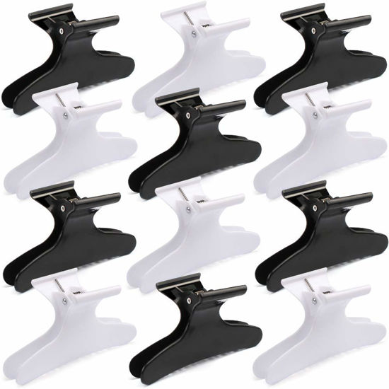 Picture of Ondder Hair Clips for Styling and Sectioning - Butterfly Pro Salon Clamps for Cutting, Coloring Hair, Hair Accessories for Women
