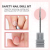 Picture of Makartt Nail Drill Bit:Cuticle Bit for Nail Drill 3/32" Safety Under Carbide Cuticle Cleaner Bit for Prep, Trimmer, Professional Art tools for manicure,Needle shape Fine-F