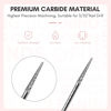 Picture of Makartt Nail Drill Bit:Cuticle Bit for Nail Drill 3/32" Safety Under Carbide Cuticle Cleaner Bit for Prep, Trimmer, Professional Art tools for manicure,Needle shape Fine-F