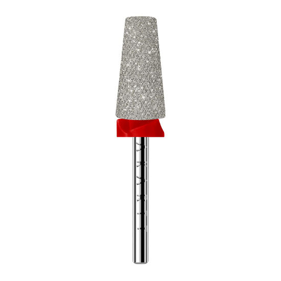 Picture of Makartt Nail Drill Bits, Tapered Barrel Carbide Diamond Sanding Buffer Bit for Nail Prep Cuticle Remove, Upgrade Nail Drill Tips with Cross Teeth and Dust-Proof Ring for Manicure Salon, F #320 Grit