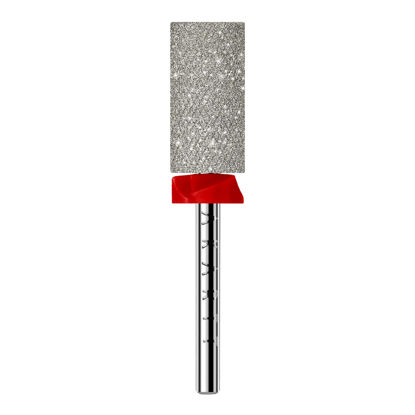 Picture of Makartt Nail Drill Bits, Large Barrel Carbide Diamond Sanding Buffer Bit for Nail Prep Cuticle Remove, Upgrade Drill Tips with Cross Teeth and Dust-Proof Ring for Manicure Salon, F #320 Grit