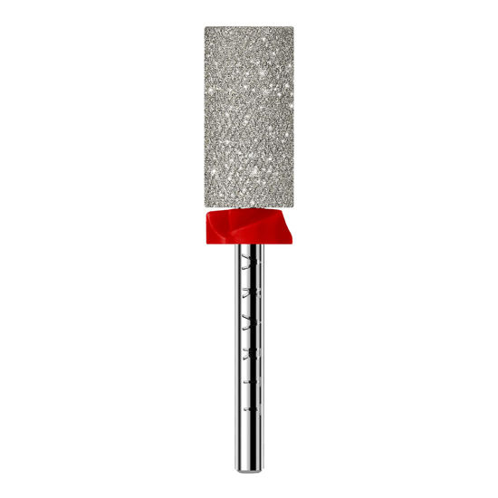 Picture of Makartt Nail Drill Bits, Large Barrel Carbide Diamond Sanding Buffer Bit for Nail Prep Cuticle Remove, Upgrade Drill Tips with Cross Teeth and Dust-Proof Ring for Manicure Salon, F #320 Grit