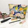 Picture of GUTGNK Cotton Ladies Cosmetic Bag, Large Capacity Canvas Cosmetic Bag Travel Toiletry Bag Accessories Organizer, Monet Flower