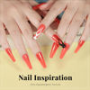 Picture of COSMOO Gold Red Shimmer Nail Polish, 12ml Quick Dry Nail Lacquer for Nail Art Varnish, 0.41 fl oz