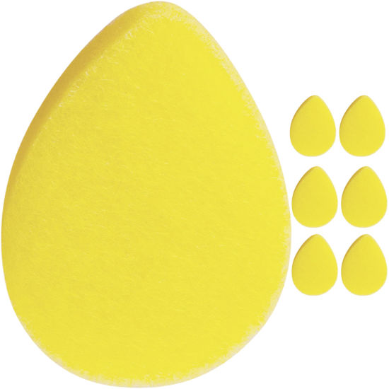 Picture of KOL Face Scrubber, Lemon Infused Exfoliating Facial Cleansing Pads, Disposable Exfoliator Face Sponge for Daily Cleaning and Makeup Removal, 6 Count