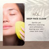 Picture of KOL Face Scrubber, Lemon Infused Exfoliating Facial Cleansing Pads, Disposable Exfoliator Face Sponge for Daily Cleaning and Makeup Removal, 6 Count