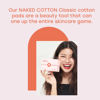 Picture of White Rabbit - Naked Cotton Classic - Premium Facial Cotton Pads - for Makeup Remover, Toner, Mask - 100% Cotton, Unbleached, Lint-Free - Extra Soft & Durable - Natural & Cruelty-Free - 100 Count