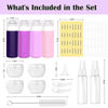 Picture of Redfly 17PCS Travel Bottles for Toiletries, TSA Approved Travel Size Containers, BPA Free Leak Proof Travel Containers for Toiletries, Refillable Travel Accessories for Shampoo Conditioner Purple