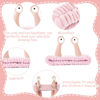 Picture of Face Wash Headband, Palm and Snail Spa Hair Bands Makeup Headbands Women Cartoon Cute Coral Fleece Elastic Headband Creative Hair Accessories for Washing Face Shower Sports (Light pink)
