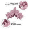 Picture of Colorful Plumeria Hawaiian Flower Hair Clips for Women - 4PCS Large Claw Clips for Thick Hair with Strong Hold, Beach Hair Accessories