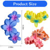 Picture of 4PCS Plumeria Hair Clips for Thick Hair - Large Hawaiian Claw Clips with Strong Hold and Non-Slip Grip (Colorful)
