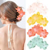 Picture of ANBALA 4PCS Flower Hair Accessories: Colorful Hawaiian Plumeria Claw Clips for Thick Hair - Large, Non-Slip, Strong Hold Beach Clips