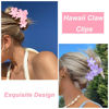 Picture of ANBALA 4PCS Flower Claw Hair Clips, Large Plumeria Hair Accessories for Women and Girls - Colorful Hawaiian Non-Slip Strong Hold Clips for Thick Hair