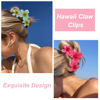 Picture of 4PCS Flower Hair Clips Claw Clips for Women Large Hair Clips Claw Clips for Thick Hair Non-Slip Strong Hold Flower Clips Cute Plumeria Hair Clips for Women Girls (Colorful)