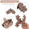 Picture of ANBALA Flower Hair Accessories: 4PCS Matte Plumeria Hair Claws, Strong Hold Clips for Women and Girls