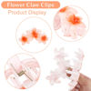Picture of ANBALA 4PCS Hair Clips Flower Hair Clips for Women Large Hair Claw Clips for Thick Hair Strong Hold Non-slip Hawaii Flower Hair Clips Plumeria Hair Clips for Women Girls (Colorful)