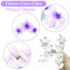 Picture of Colorful Hawaiian Flower Hair Clips for Women - Large Non-Slip Claw Clips with Strong Hold, Beach Hair Accessories for Thick Hair
