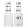 Picture of DND Gel Polish Set, White Collection, UV/LED Gel Polish and Air Dry Nail Lacquer, Matching Chip-Free Polish Duo, 448 Snow Flake, 0.5 Fl Oz