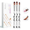 Picture of MelodySusie 3Pcs Acrylic Nail Brush Set, Size 8/10/14 Professional Pen for Acrylic Application Acrylic Powder Nail Art Extension and 3D Nail Carving for DIY Home Salon