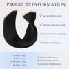 Picture of DOORES Hair Extensions Tape in, Natural Black 20 Inch 40pcs 100g, Tape in Human Hair Extensions Natural Hair Straight Skin Weft Hair Extensions Seamless Weft
