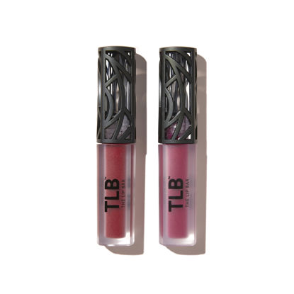 Picture of The Lip Bar - Nonstop Liquid Matte Lipstick 2-Pack, Bawse Lady (Blue Red) + Rich Auntie (Deep Berry) - High Pigment - One Swipe - Long Lasting - Jojoba Oil & Vitamin E - Vegan - .24 fl oz