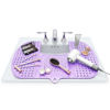 Picture of Sink Topper Foldable Sink Cover - Silicone Beauty Makeup Brush Cleaning Mat - Hot Tools Organizer - Bathroom Must Have Accessory for Extra Space & Storage Saver - Traveling - Large lavender