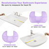 Picture of Sink Topper Foldable Sink Cover - Silicone Beauty Makeup Brush Cleaning Mat - Hot Tools Organizer - Bathroom Must Have Accessory for Extra Space & Storage Saver - Traveling - Large lavender