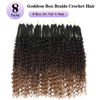 Picture of Goddess Box Braids Crochet Hair With Curly Ends 24 Inch Bohomian Box Braids Crochet Braids 8 Packs 3X Crochet Braids Synthetic Braiding Hair Extension for Black Women (24 Inch (Pack of 8), 1B-4-30)………