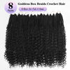 Picture of Goddess Box Braids Crochet Hair With Curly Ends 24 Inch Bohomian Box Braids Crochet Braids 8 Packs Crochet Braids Synthetic Braiding Hair Extension for Black Women (24 Inch (Pack of 8), #1)………