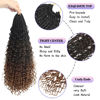 Picture of Goddess Box Braids Crochet Hair With Curly Ends 20 Inch Bohomian Box Braids Crochet Braids 8 Packs 3X Crochet Braids Synthetic Braiding Hair Extension for Black Women (20 Inch (Pack of 8), 1B-4-30)………