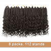 Picture of Goddess Box Braids Crochet Hair With Curly Ends 12 Inch Bohomian Box Braids Crochet Braids 8 Packs 3X Crochet Braids Synthetic Braiding Hair Extension for Black Women (12 Inch (Pack of 8), #4)…