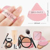 Picture of CUPID CARE 6 Pcs Triangle Powder Puff with 2 Travel Cases, Setting Powder Puffs for Face Powder and Foundation, Velour Makeup Puff for Loose Powder Body Powder, Skin-Friendly, Beauty Makeup Tools