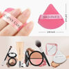 Picture of CUPID CARE 6 Pcs Powder Puff with 2 Travel Cases, Setting Powder Puffs for Face Powder and Foundation, Velour Makeup Puff for Loose Powder Body Powder, Skin-Friendly, Beauty Makeup Tools-White/Red