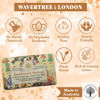 Picture of Wavertree & London Sandalwood & Patchouli Scented Natural Soap (2 Bars), 7oz Moisturizing French Triple Milled Soap Bars enriched with shea butter - Pure Plant Oil Bath & Body Soap for All Skin Types