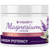 Picture of Vigority Magnesium Cream for Sleep: Magnesium Lotion for Leg Cramps - Soothing Magnesium with Lavender, Vitamin E and Shea Butter - Safe for Kids & Pregnant Individuals - 4.23 oz