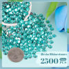 Picture of 2500PCS 5mm Resin Rhinestones in Bulk (Lake Blue/Aquamarine), Bedazzling Flatback Crystals for Crafts DIY Nail Decoration, Gems Charms for Tumbler Shoes Clothing Fabric with Pickup Pen and Tweezers