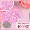 Picture of 4000PCS 4mm Resin Jelly Rhinestones in Bulk (Light Pink AB), Bedazzling Flatback Crystals Rhinestones for Crafting DIY Nail Decoration, Gems Diomand Charms for Tumbler Shoes Clothing Fabric