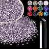 Picture of 5000PCS 3mm Resin Rhinestones in Bulk (Light Purple), Bedazzling Flatback Crystals Rhinestones for Crafting DIY Nail Decoration, Gems Diomand Charms for Tumbler Shoes Clothing Fabric