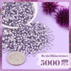 Picture of 5000PCS 3mm Resin Rhinestones in Bulk (Light Purple), Bedazzling Flatback Crystals Rhinestones for Crafting DIY Nail Decoration, Gems Diomand Charms for Tumbler Shoes Clothing Fabric