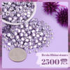 Picture of 2500PCS 5mm Resin Rhinestones in Bulk (Light Purple), Bedazzling Flatback Crystals Rhinestones for Crafting DIY Nail Decoration, Gems Diomand Charms for Tumbler Shoes Clothing Fabric