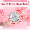Picture of 5000PCS 3mm Resin Jelly Rhinestones in Bulk (Red AB), Bedazzling Flatback Crystals Rhinestones for Crafting DIY Nail Decoration, Gems Diomand Charms for Tumbler Shoes Clothing Fabric